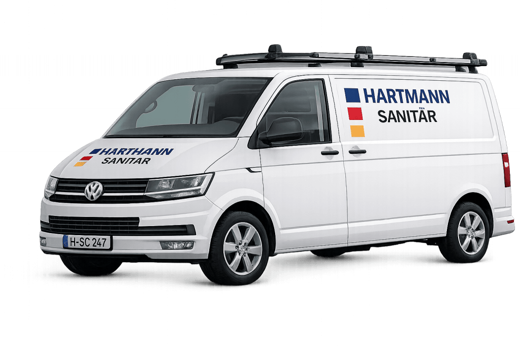 Sanitär Hartmann Notdienst - Rohrreinigung, Rohrbruch, Wasserschaden - Firmenfahrzeug